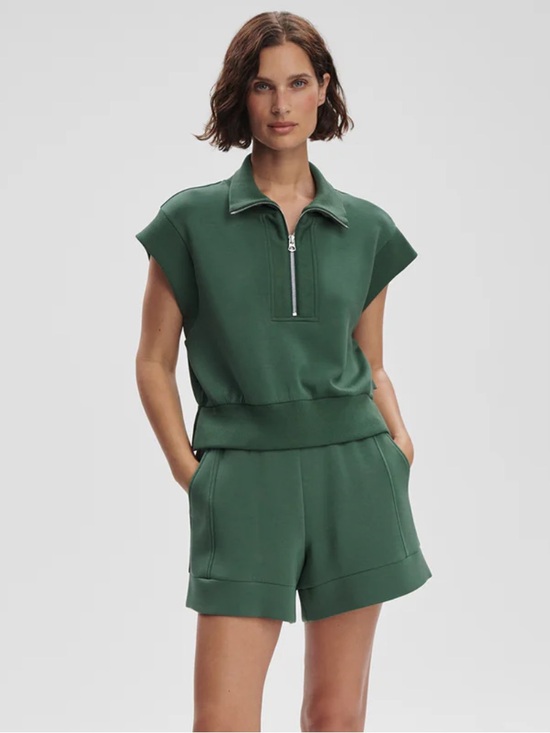 Varley Tops - Varley Kelly Half Zip Sweat zipper top Cilantro Green size small